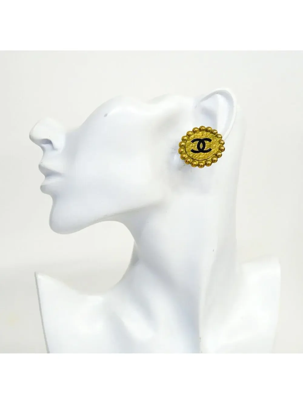 Chanel Cc Logo Clip-On Earrings Metal #357913C55B